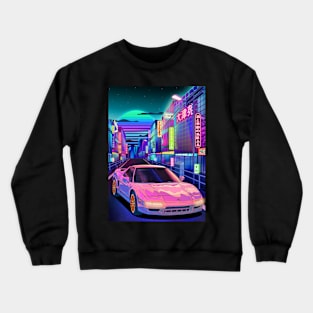 Honda NSX (1983) Night Tokyo Crewneck Sweatshirt